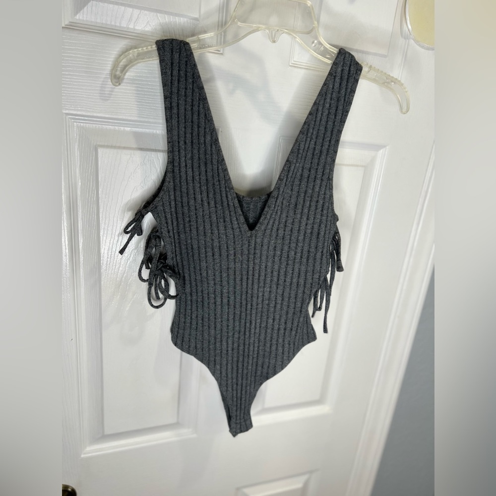 Gray Tank Bodysuit